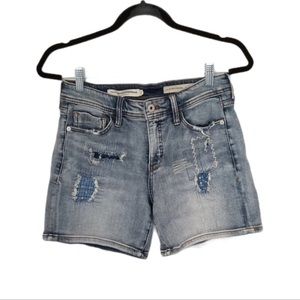Anthropologie Pilceo letterpress slim boyfriend shorts - size 29